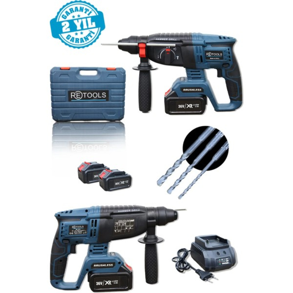 Retools Profesyonel Şarjlı Kırıcı Delici Hilti Kırıcı Deliciler & Kırıcılar Fiyatı