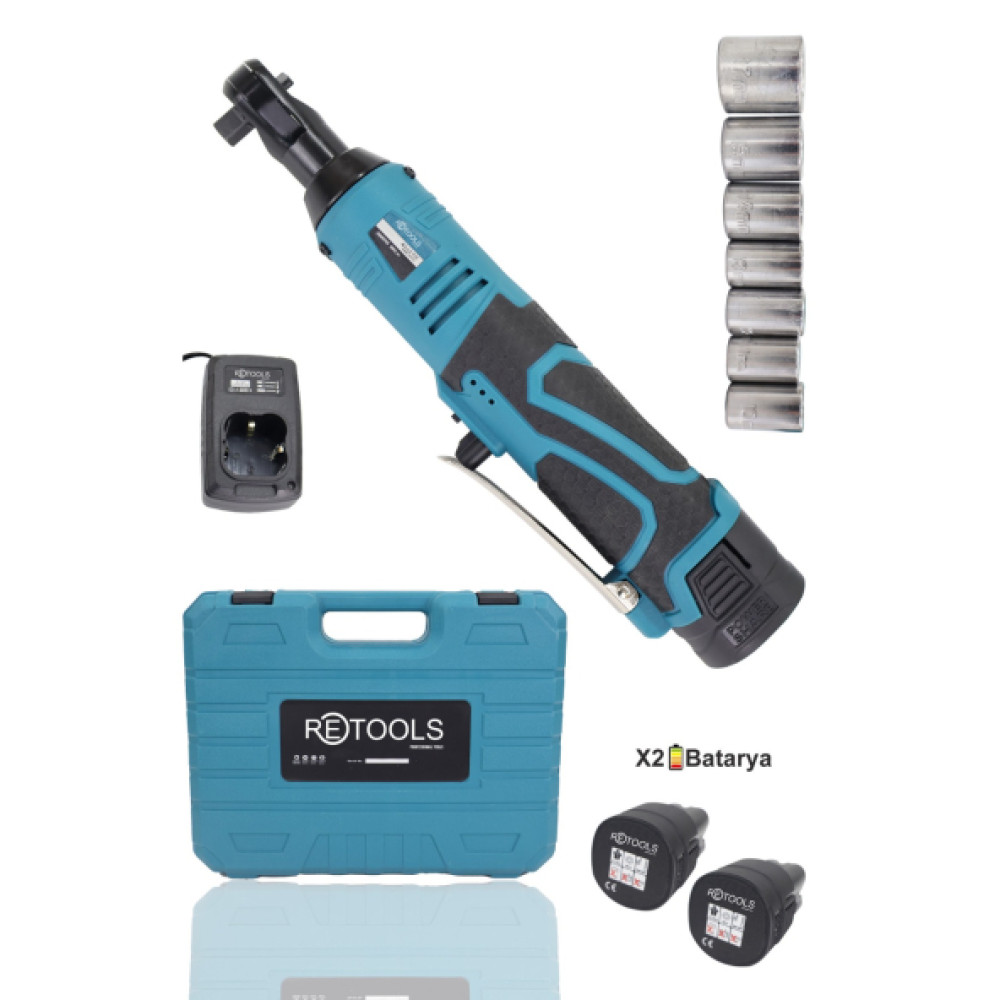 Retools Şarjlı 1/4 Cırcır Lokma Lokma Takımı Fiyatı
