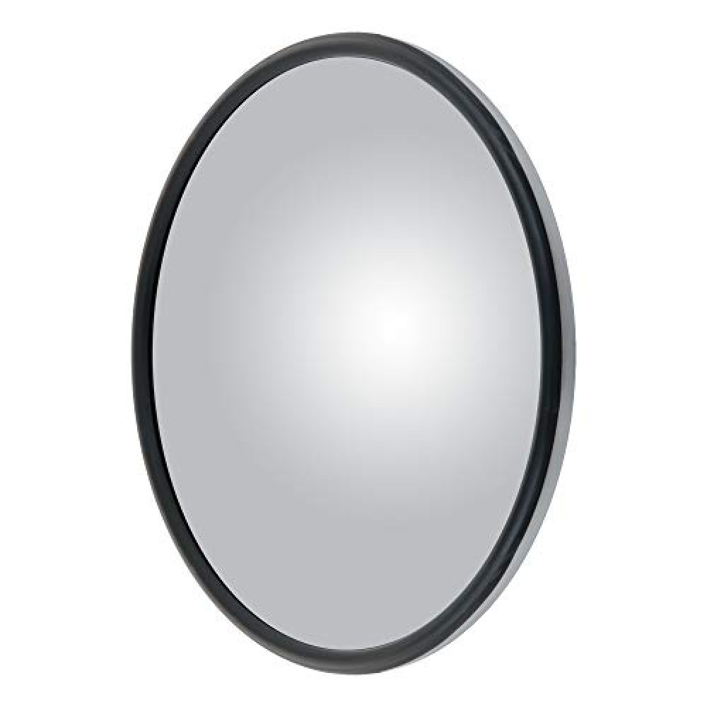Retrac 610673 8-Inch Stainless Steel Center-Mount Convex Mirror Head with J-Bracket, Universal Driver or Passenger Side
