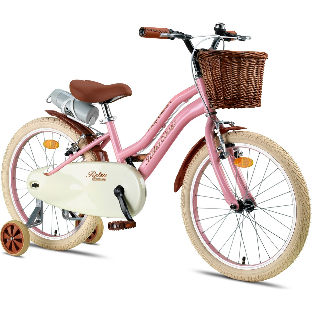 Retro Classic Özel Seri, Hasır Örme Sepetli, Deri Elcikli 20 Jant Çocuk Bisikleti, 6-9 Yaş Çocuk Bisikleti (115-135CM), Unisex Çocuk Bisikletleri Fiyatı