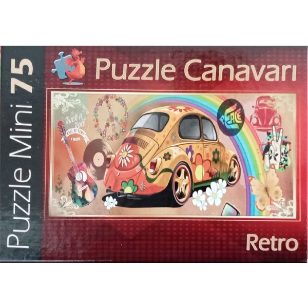 Retro Serisi 75 Parça Mini Puzzle Minyatür Puzzle Serisi Oto Boyaları Fiyatı