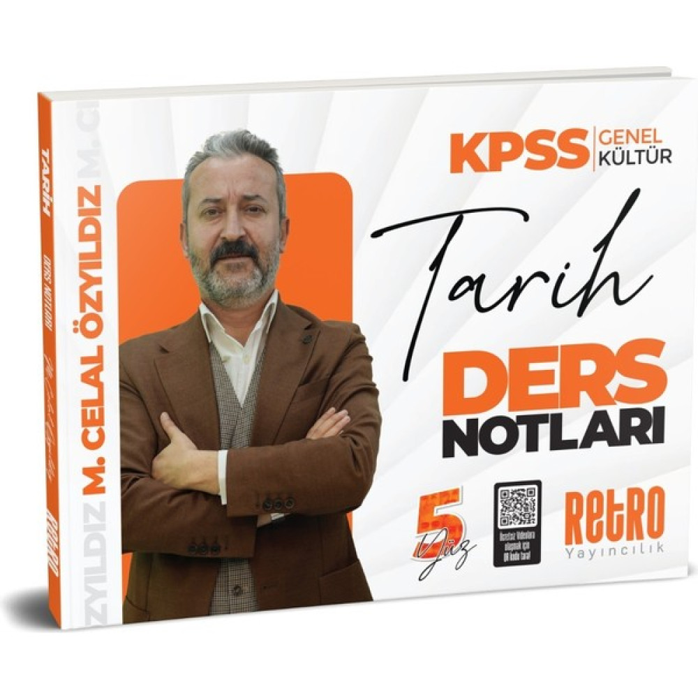 Retro Yayıncılık 2025 KPSS Genel Yetenek 5yüz Tarih Ders Notu - Mehmet Celal Özyıldız KPSS Fiyatı
