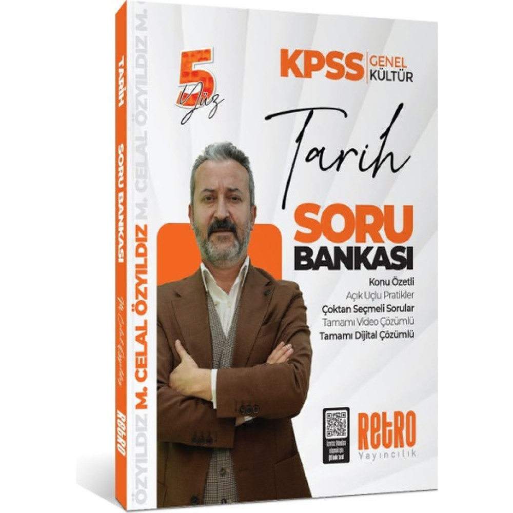 Retro Yayıncılık 2025 KPSS Genel Yetenek 5yüz Tarih Soru Bankası Tamamı Video Çözümlü - Mehmet Celal Özyıldız KPSS Fiyatı