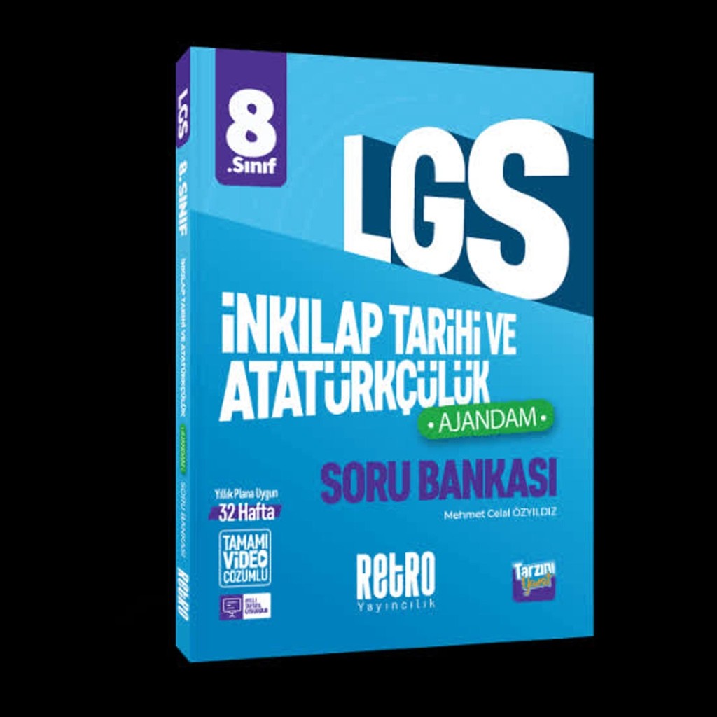 Retro Yayıncılık 8. Sınıf LGS T.C. İnkılap Tarihi ve Atatürkçülük Ajandam Soru Bankası 2025 Ajanda Fiyatı