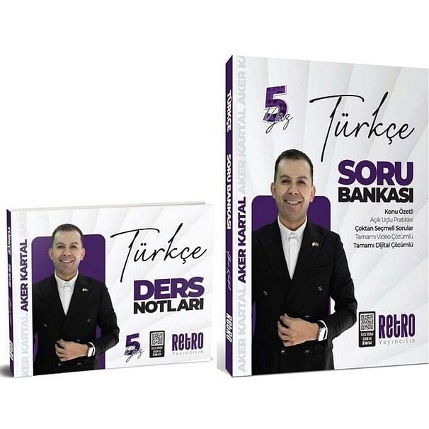 Retro Yayıncılık Aker Kartal 2026 KPSS GYGK Türkçe 5yüz Ders Notları Soru Bankası 2 Li Set Mesleki Hazırlık Diğer Fiyatı
