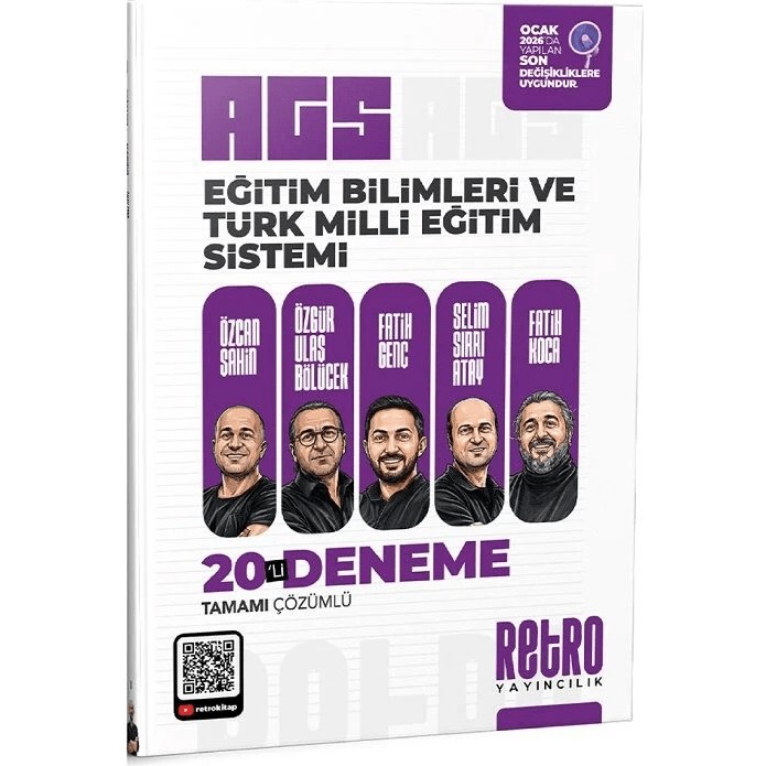 Retro Yayıncılık Meb-Ags Eğitim Bilimleri ve Türk Milli Eğitim Sistemi 20 Deneme Çözümlü Diğer Fiyatı
