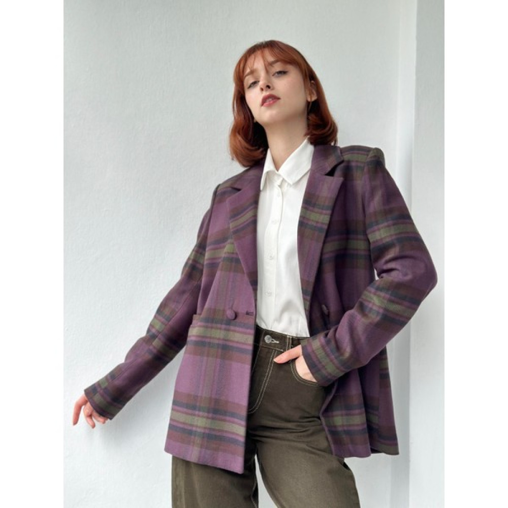 Retrobird Iki Düğmeli Regular Astarlı Blazer Ceket Kadın Mürdüm Bayan Ceket Fiyatı