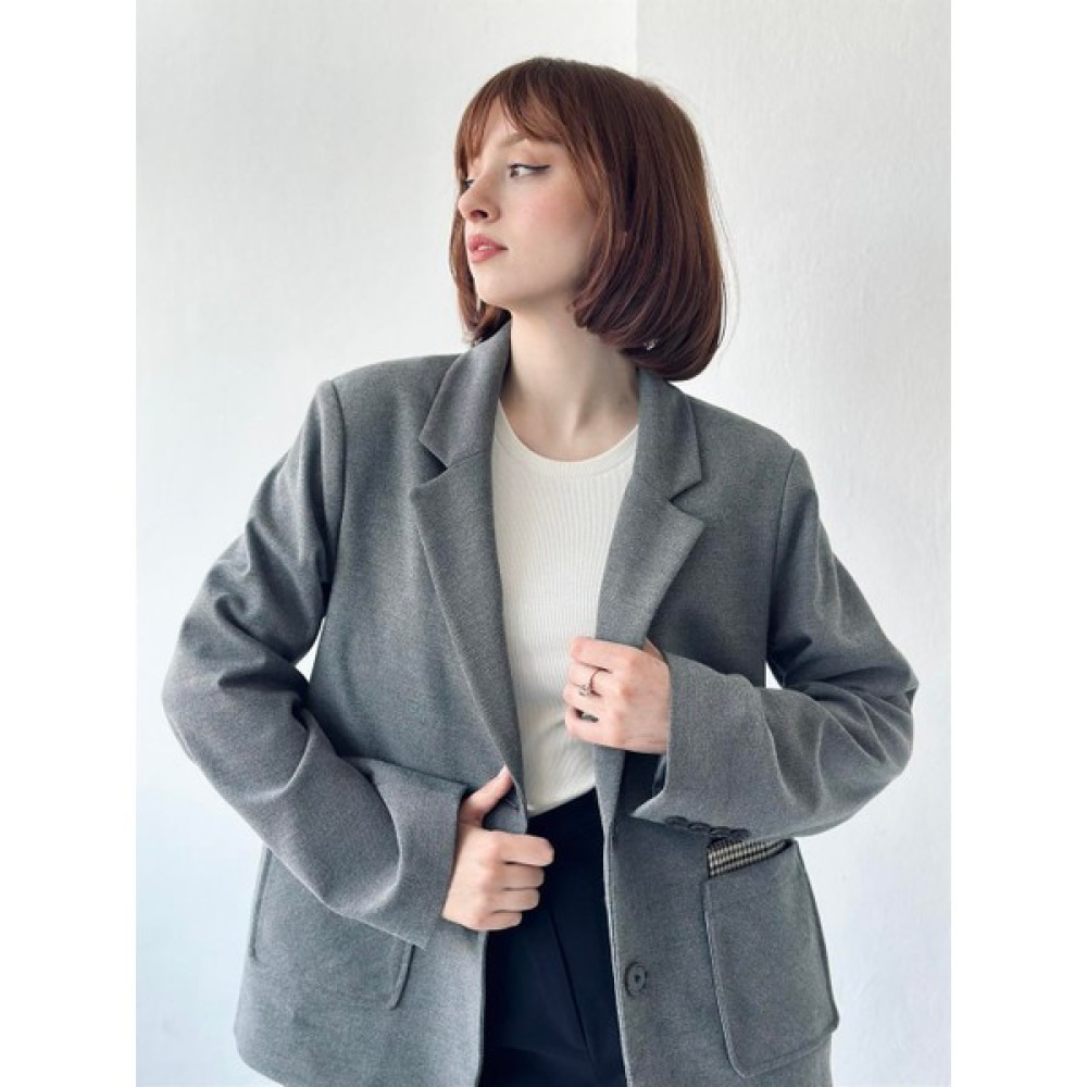 Retrobird Torba Cepli Retro Model Blazer Ceket Kadın Füme Bayan Ceket Fiyatı