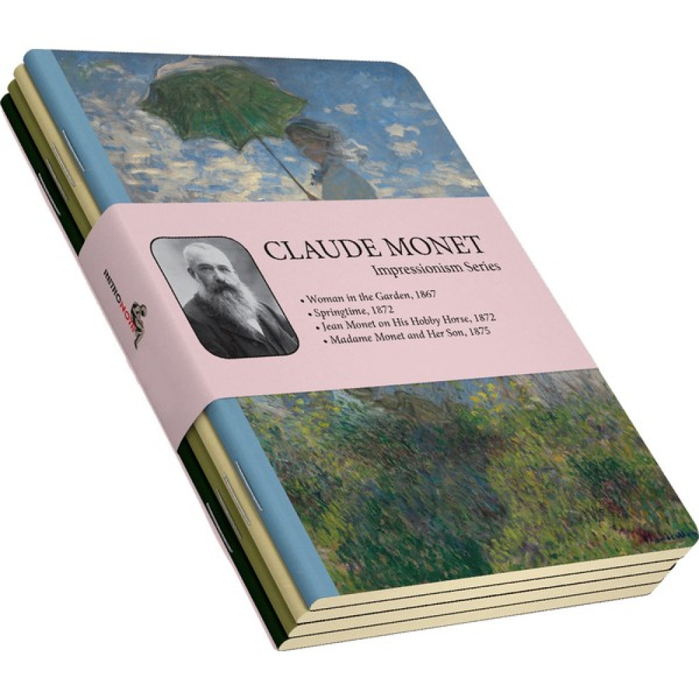 Retronote Claude Monet 4'lü Defter Seti Impressionism Series Çizgisiz 64 Sayfa 14X21CM Not Defteri & Bloknot Fiyatı