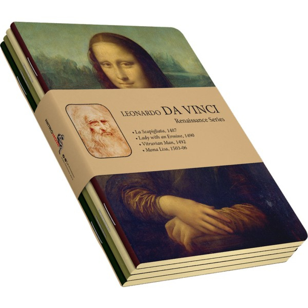 Retronote Da Vinci 4'lü Defter Seti Renaissance Series Çizgisiz 48 Sayfa 10,5X14CM Not Defteri & Bloknot Fiyatı
