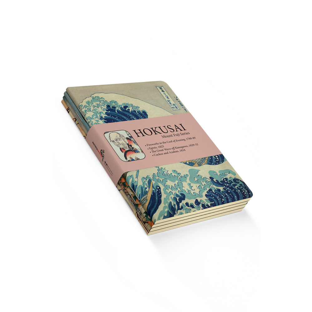 retronote Hokusai 4lü Defter Seti 1 - Mount Fuji Series I - Çizgisiz - 64 Sayfa - 14x21cm Defter Fiyatı
