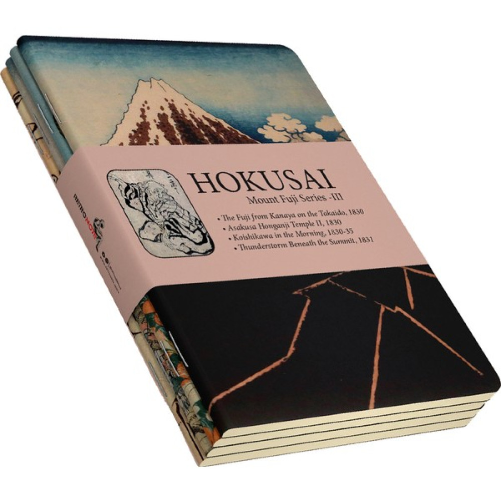 Retronote Hokusai 4'lü Defter Seti 3 Mount Fuji Series Iıı Çizgisiz 64 Sayfa 14X21CM Not Defteri & Bloknot Fiyatı