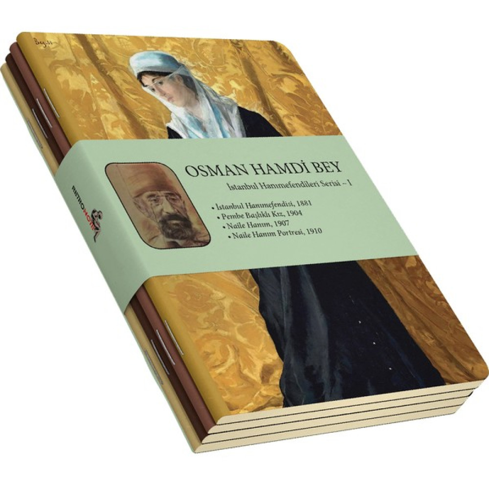 Retronote Osman Hamdi Bey 4'lü Defter Seti 1 Istanbul Hanımefendileri 1 Çizgisiz 64 Sayfa 10,5X14CM Not Defteri & Bloknot Fiyatı