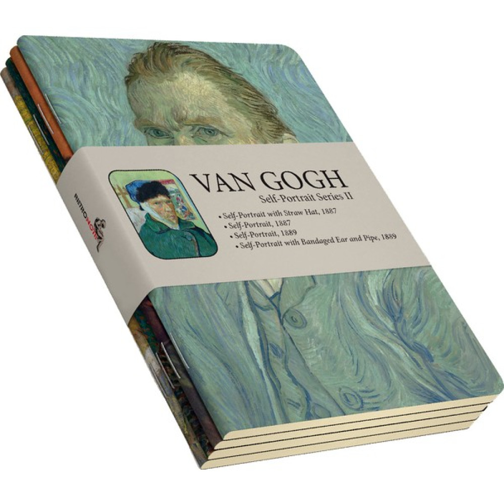 Retronote Van Gogh 4'lü Defter Seti 5 Selfportrait Series Iı Çizgisiz 64 Sayfa 14X21CM Not Defteri & Bloknot Fiyatı