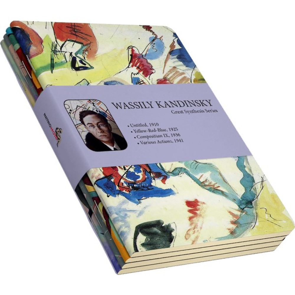 Retronote Wassily Kandinsky 4'lü Defter Seti Great Synthesis Series Çizgisiz 64 Sayfa 10,5X14CM Not Defteri & Bloknot Fiyatı