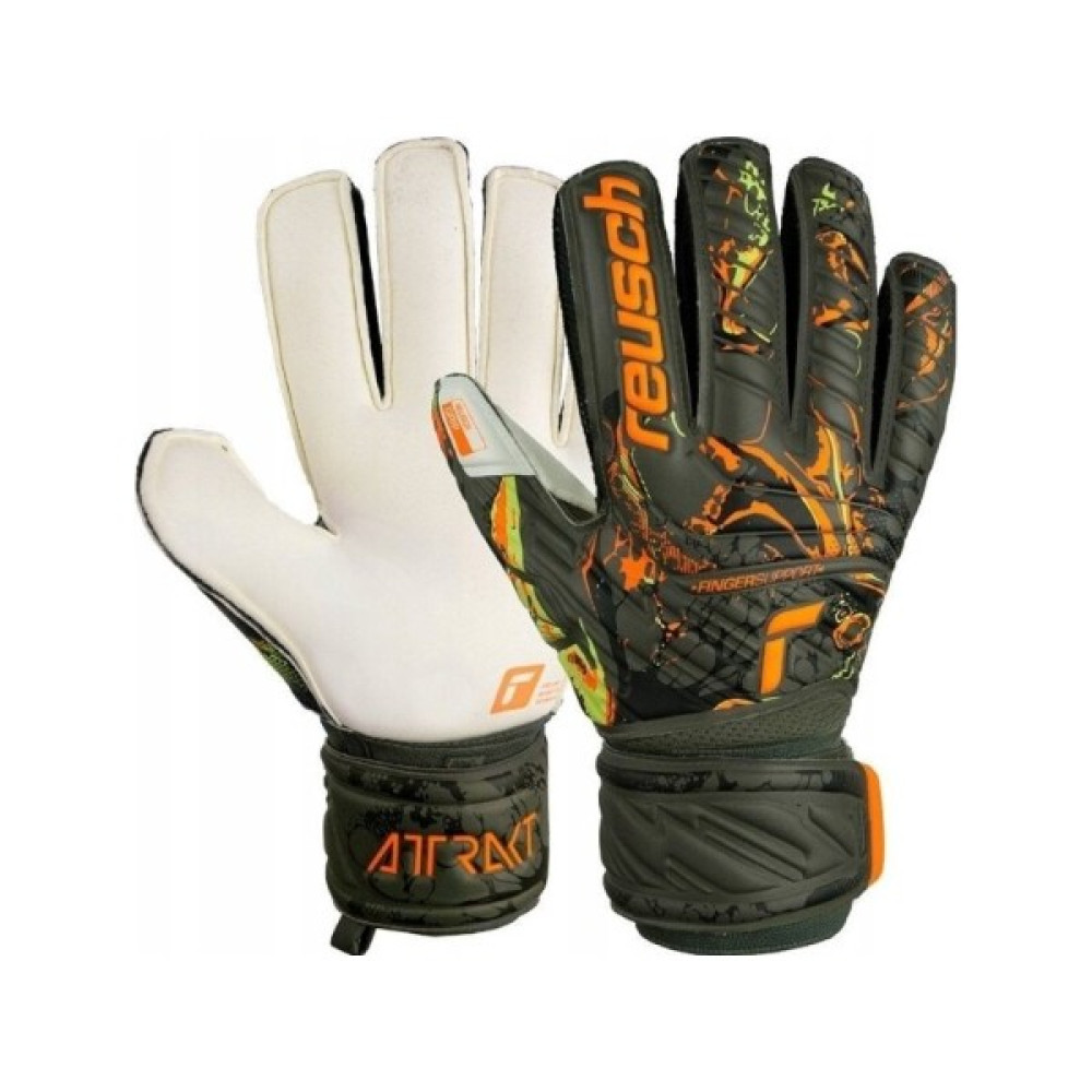 Reusch Attrakt Grip Parmak Desteği Kaleci Eldiveni Yeşil 5370010-5556 Futbol Malzemeleri Fiyatı
