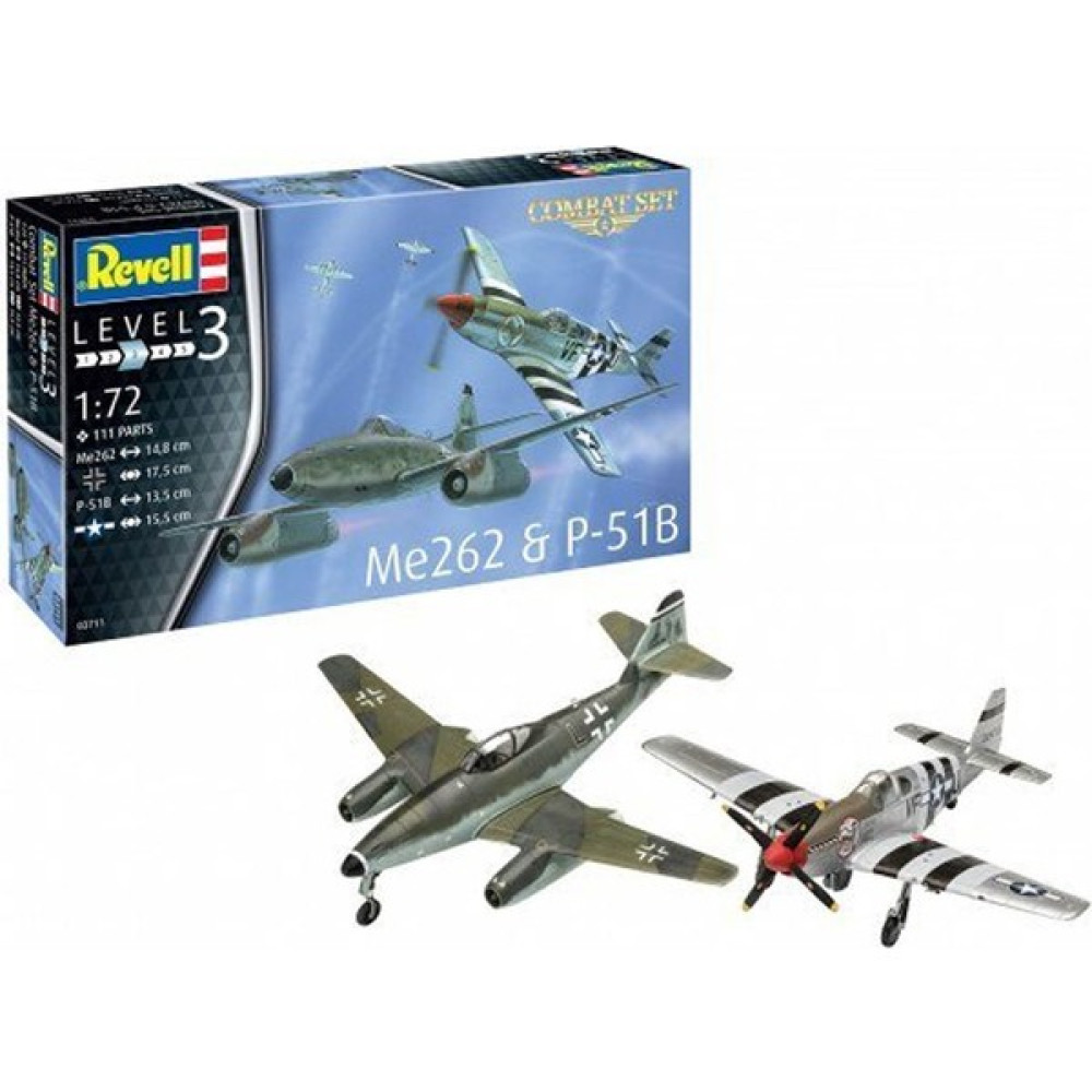 Revell Maket Seti Combat Set ME262-P-51B 63711 Maket Fiyatı