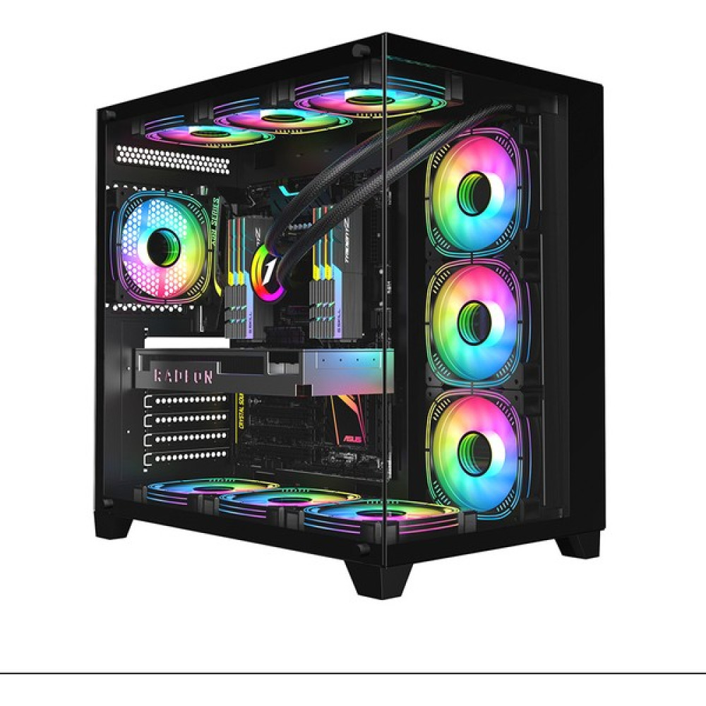 Revenge Supernova 7 Rgb Fanlı Atx Temperli Cam Panel Akvaryum Gaming Bilgisayar Kasası - Siyah PC Kasaları Fiyatı