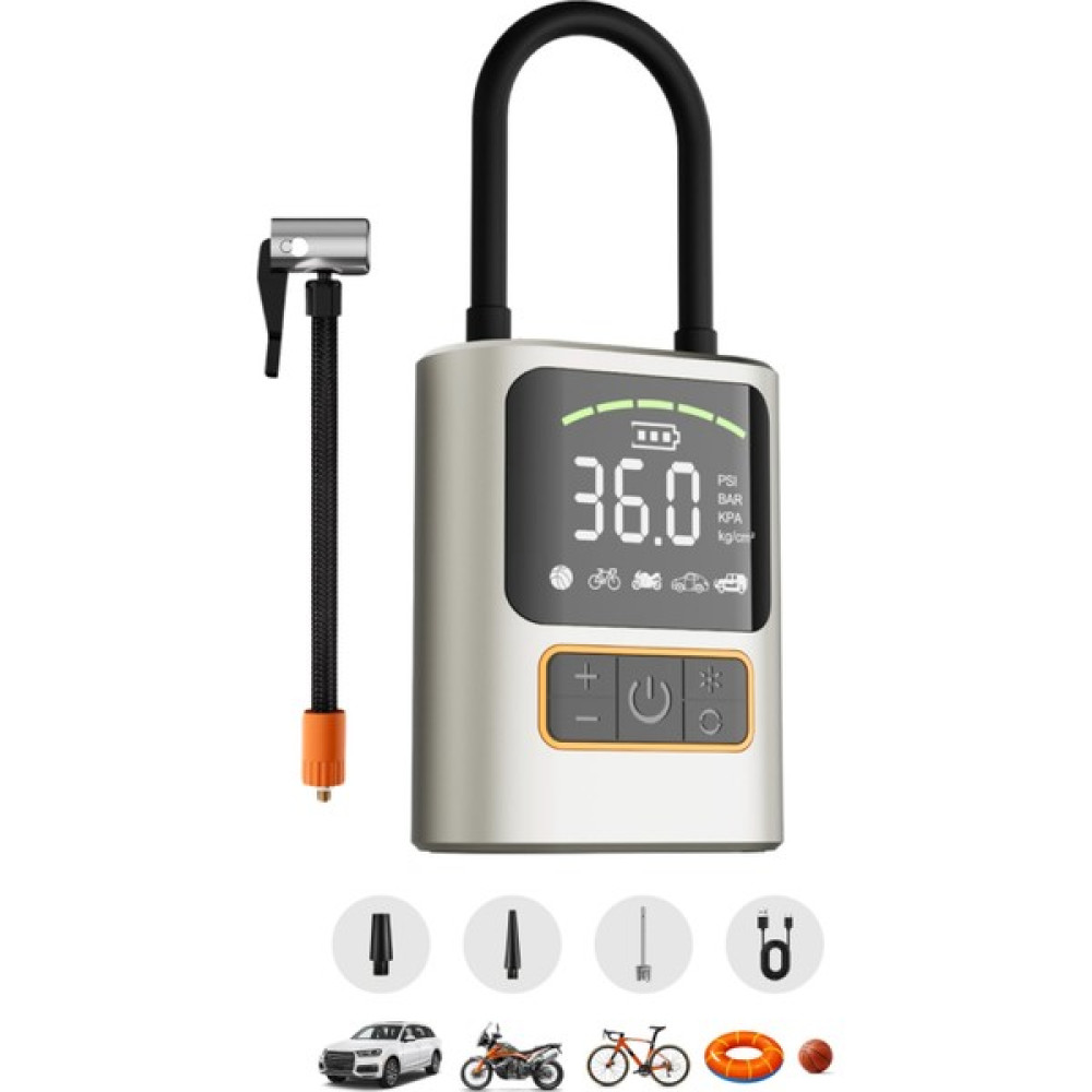 Rever 3600 Mah Oto Araç Hava Kompresörü Şarjlı Araç Lastik Poması / Motosiklet / Scooter / Bisiklet Lastikler Fiyatı