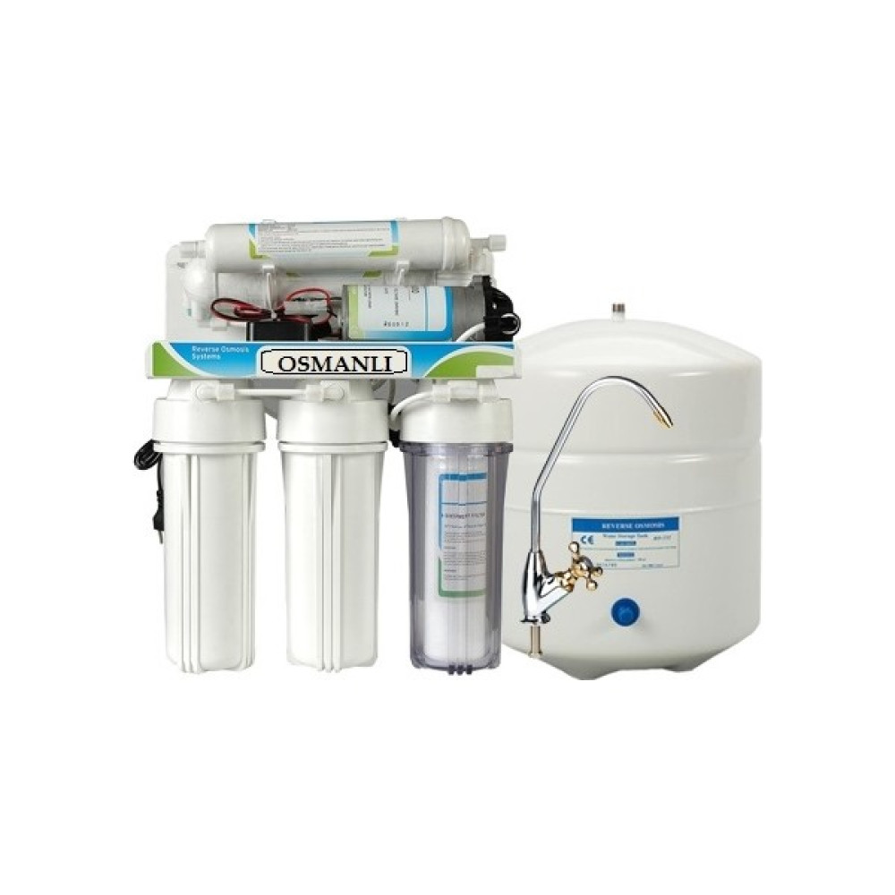 Reverse Osmosis Su Arıtma Cihazı 5 Aşamalı Tezgah Altı Arıtma Sistemi Nakliye+Montajlı Bahçe Makinesi Fiyatı