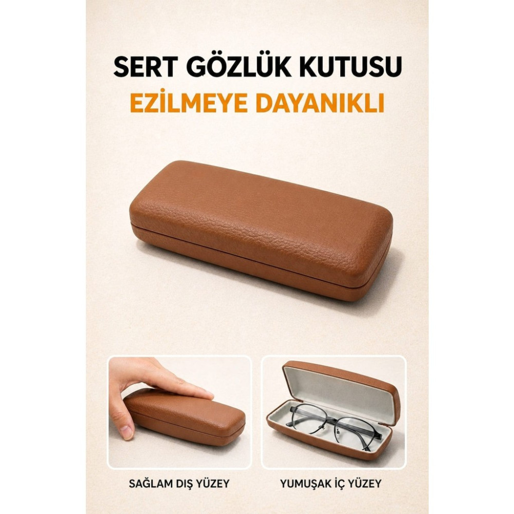 Revival Frames Kare Gözlük Kabı Optik Çerçeve Için (Sert) Silme Bezi Hediyeli (Gözlük Dahil Değildir) Gözlük Aksesuarı Fiyatı