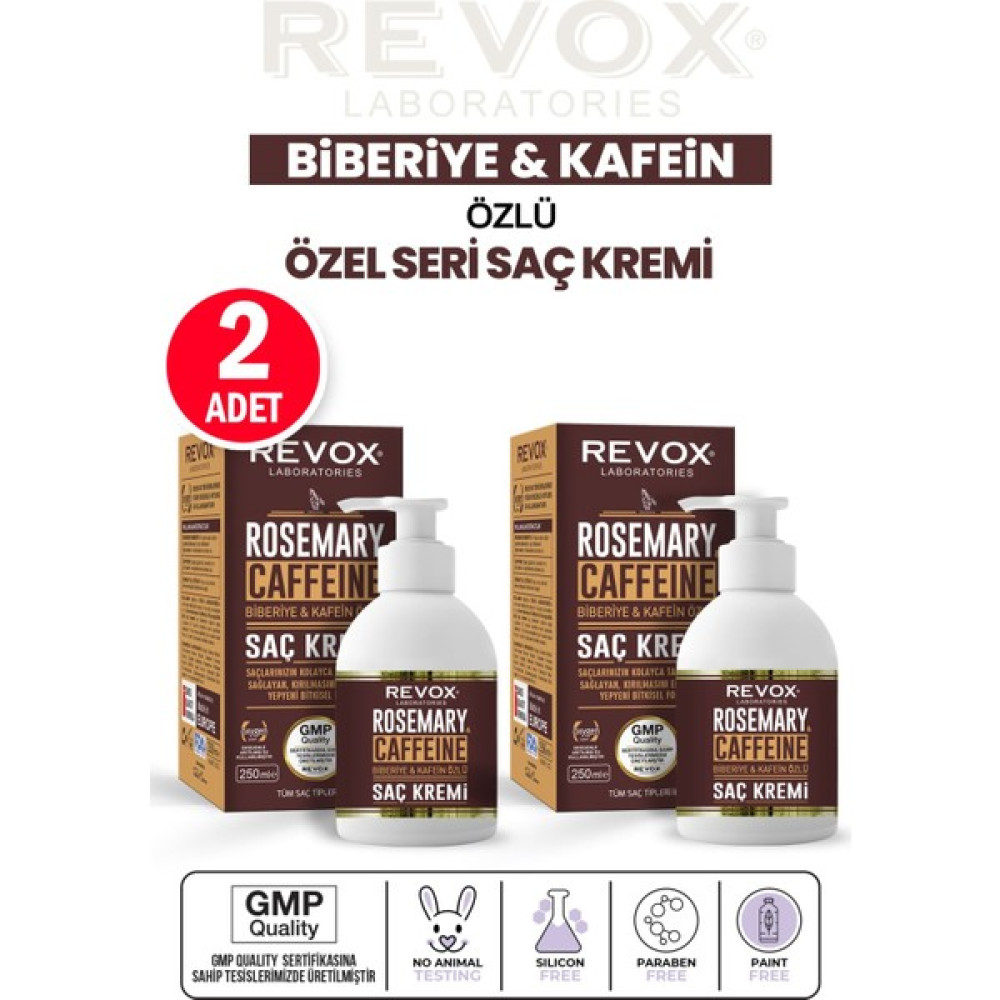 Revox Biberiye ve Kafein Özlü Saç Kremi (2'li Set) Şampuan ve Saç Kremi Fiyatı