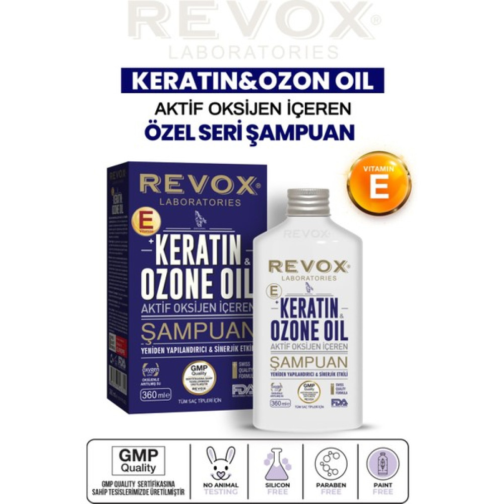 Revox Ozon Keratin Şampuan 360 ml Şampuan ve Saç Kremi Fiyatı
