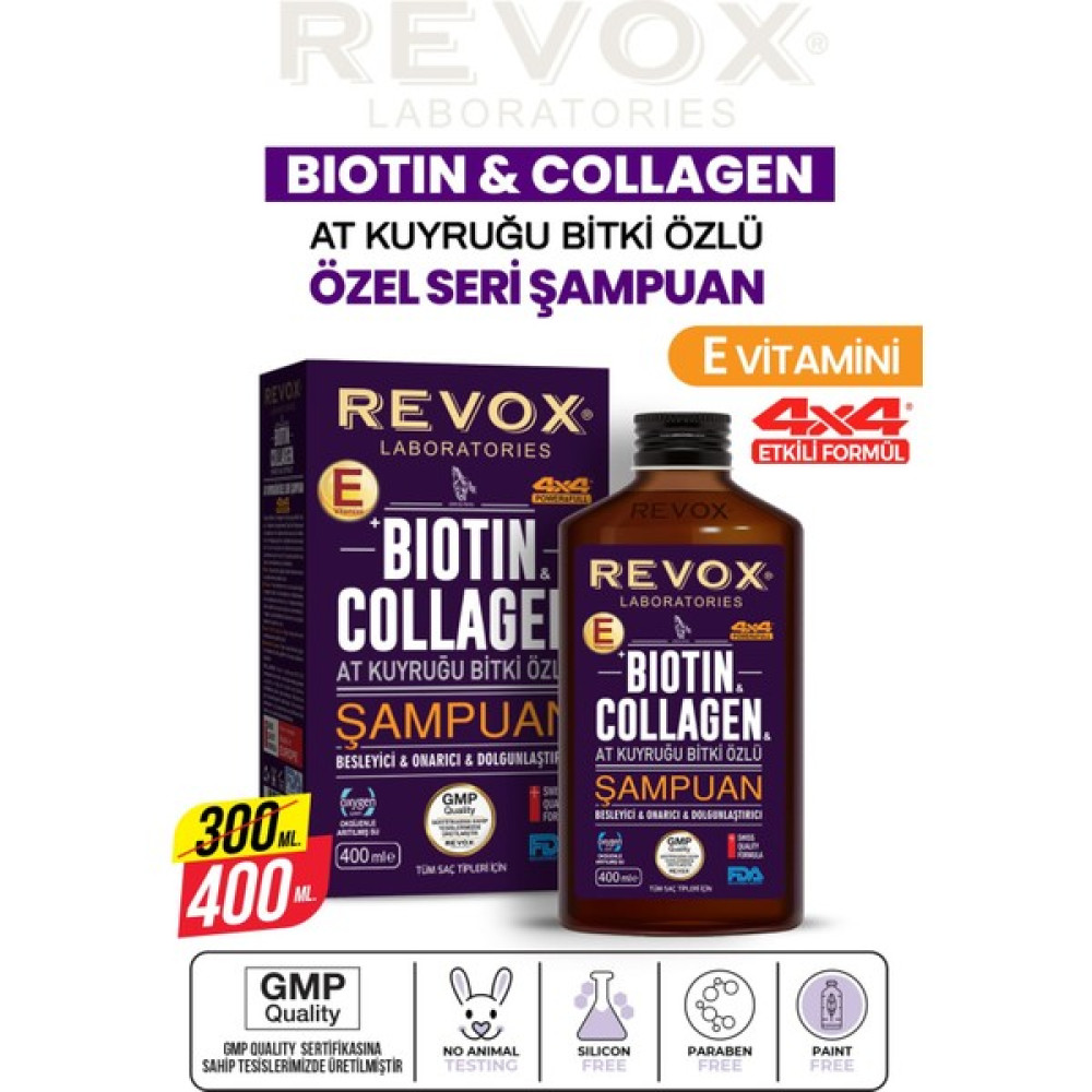 Revox Şampuan Biotin Collagen 400 ml Şampuan ve Saç Kremi Fiyatı