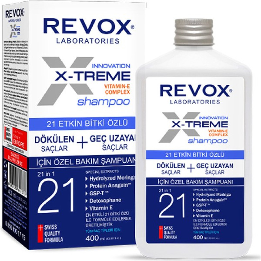 Revox X-Treme 21 Etkin Bitki Özlü Şampuan 400 ml Şampuan ve Saç Kremi Fiyatı