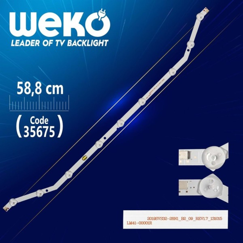 Rewel Samsung Tv LED Bar 32 Inç 2 Li Takım 2X58,8CM Uyumlu Tv Kodları UN32EH5300FXZA , UN32H4353AFXZX , UN32EH4003FXZA , UN32JH4205 , UA32FH4005 ,... Görüntü Sistemleri Fiyatı