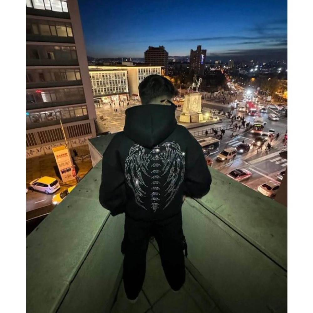 Rex Store Taşlı Oversize Sweatshirt Erkek Sweatshirt Fiyatı