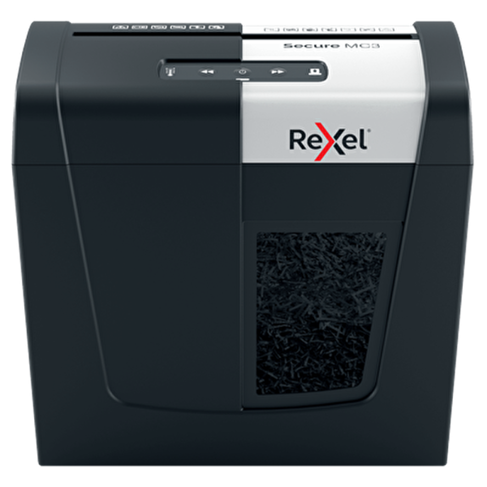 Rexel Secure MC3 Sessiz Çalışma Mikro Kesim Siyah Evrak İmha Makinesi Kağıt İmha Makinesi Fiyatı