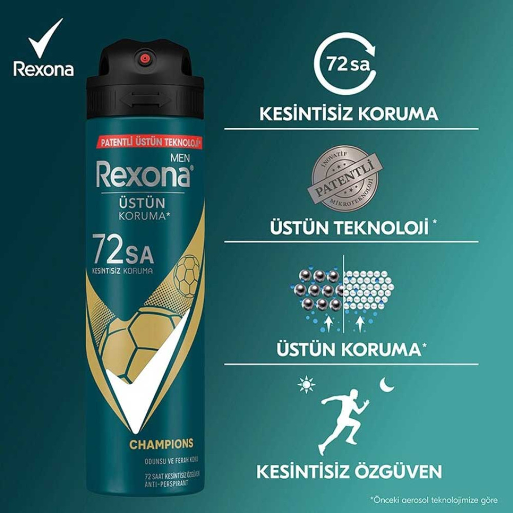Rexona Deodorant 150 ml Erkek Champions