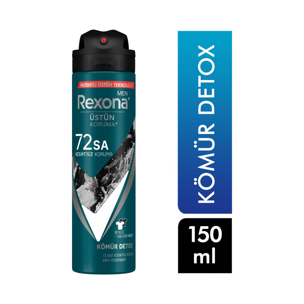 Rexona Deodorant 150 ml Erkek Detoks Kömür Deodorantlar Fiyatı