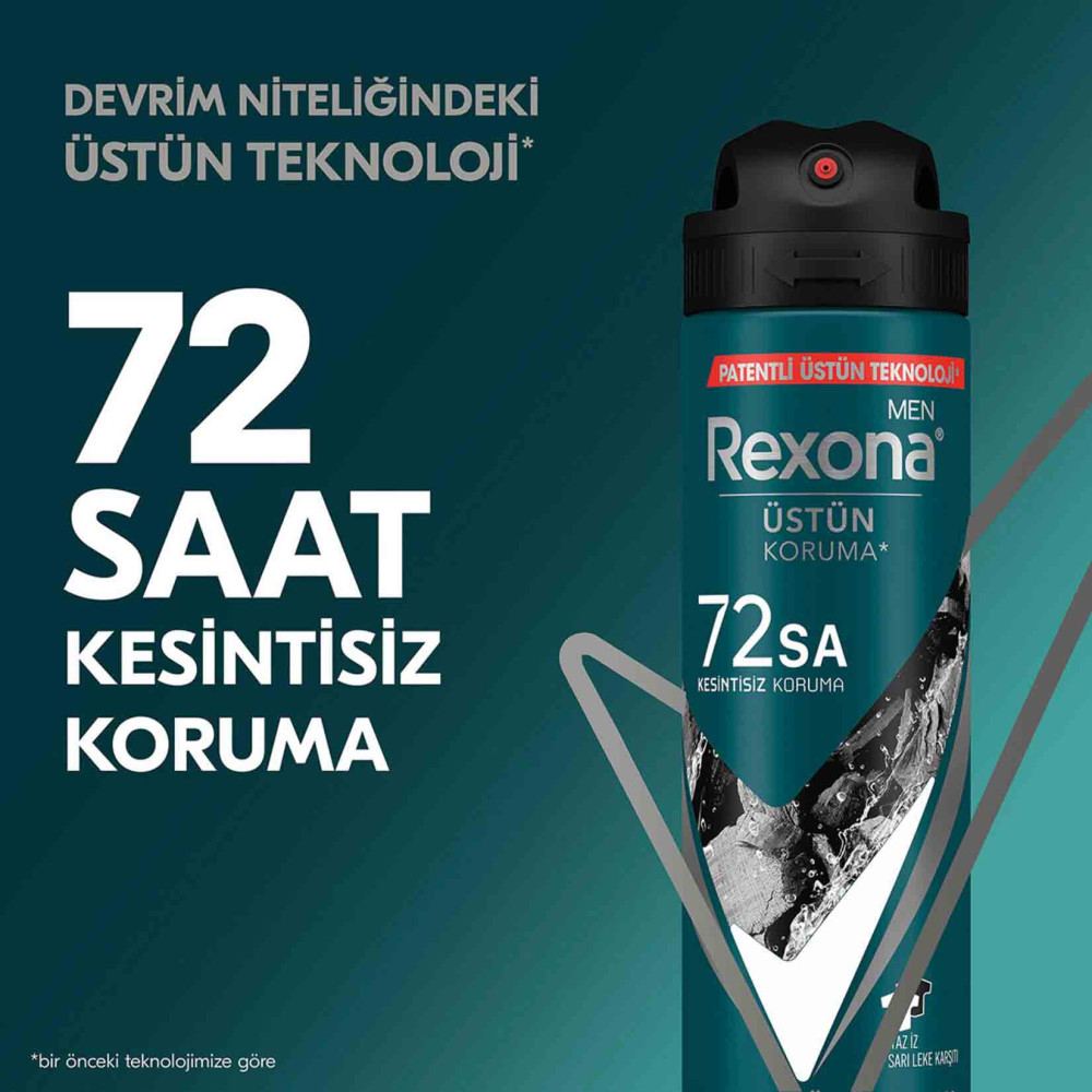 Rexona Deodorant 150 ml Erkek Detoks Kömür