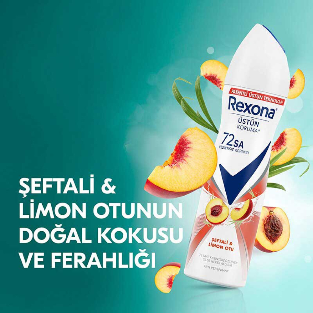 Rexona Deodorant 150 ml Kadın Şeftali ve Limon Otu