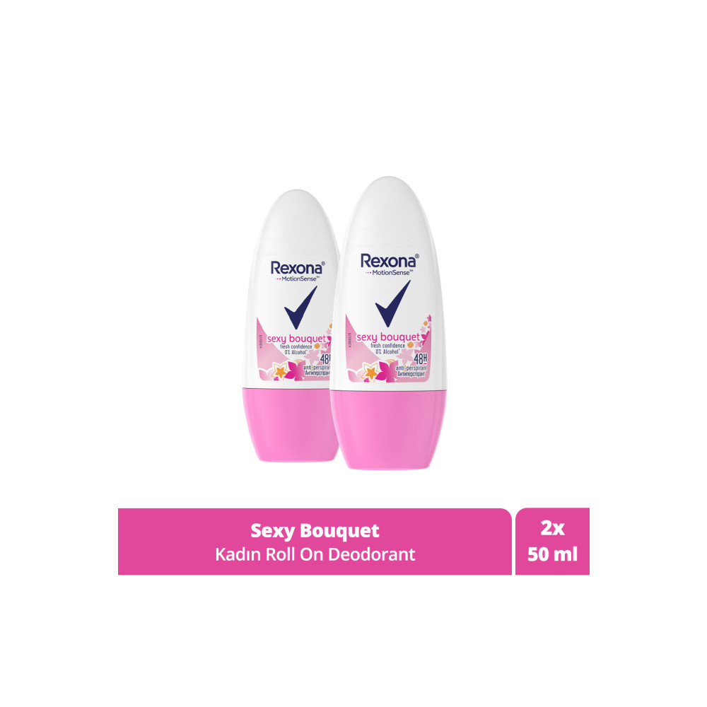 Rexona Kadın Roll On Deodorant Sexy Bouquet 50 ml X2 Adet Roll-Onlar Fiyatı