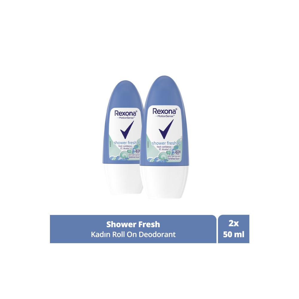 Rexona Kadın Roll On Deodorant Shower Fresh 50 ml X2 Adet Roll-Onlar Fiyatı