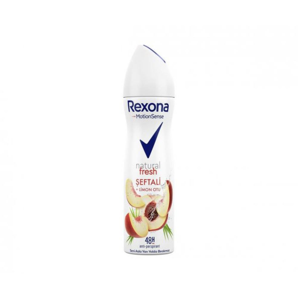 Rexona Motionsense Kadin Sprey Deodorant Natural Fresh Seftali + Limon Otu Tozu 150 Ml Kadın Parfümleri Fiyatı