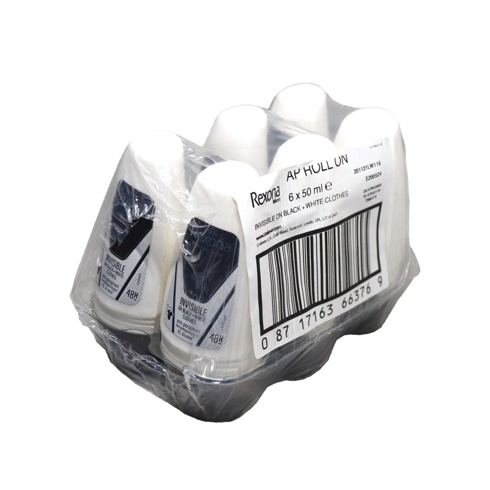 Rexona Roll On 50 ml Erkek İnvisible Black White