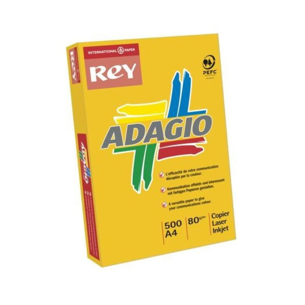 Rey Adagio (A4) 80 Gr. 500'lü Renkli Fotokopi Kağıdı (21-Turuncu) - 21-Turuncu Fotokopi Kağıdı Fiyatı