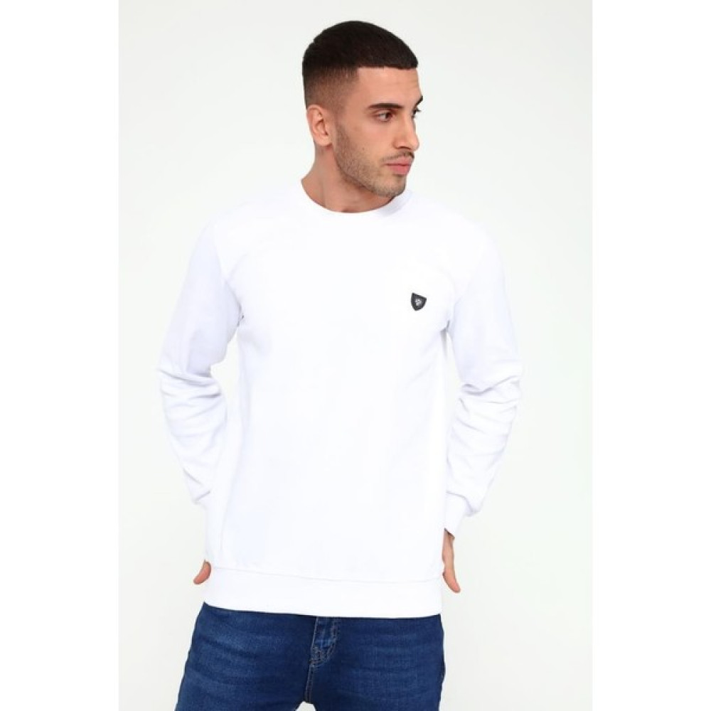 Rey Polo Erkek Bisiklet Yaka Uzun Kollu Basic Sweatshirt Erkek Sweatshirt Fiyatı