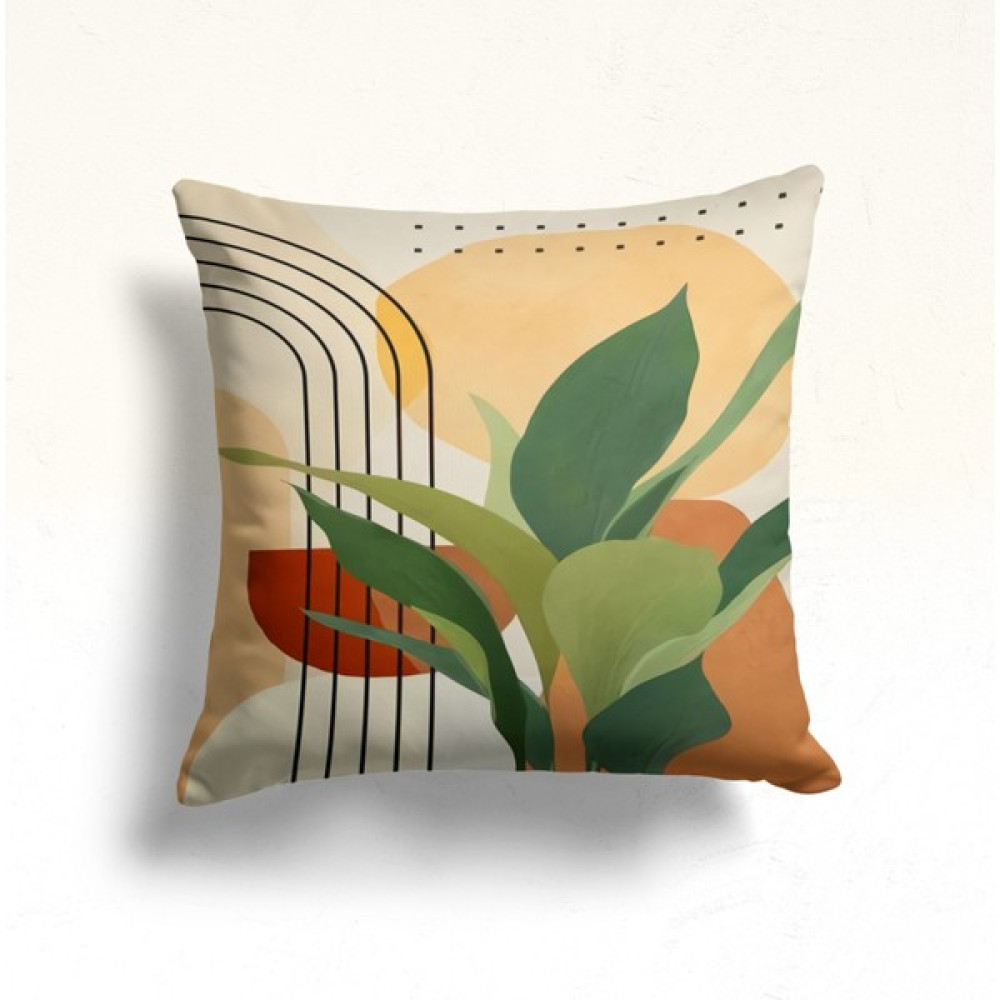 Reyhan Collection Kırlent Kılıfı Raşel Örme Kumaş Gizli Fermuar Dijital Baskılı Kırlent Kılıfı 43X43 Cm - 43 x 43 cm - Renkli Kırlent / Mobilya Yastığı Fiyatı