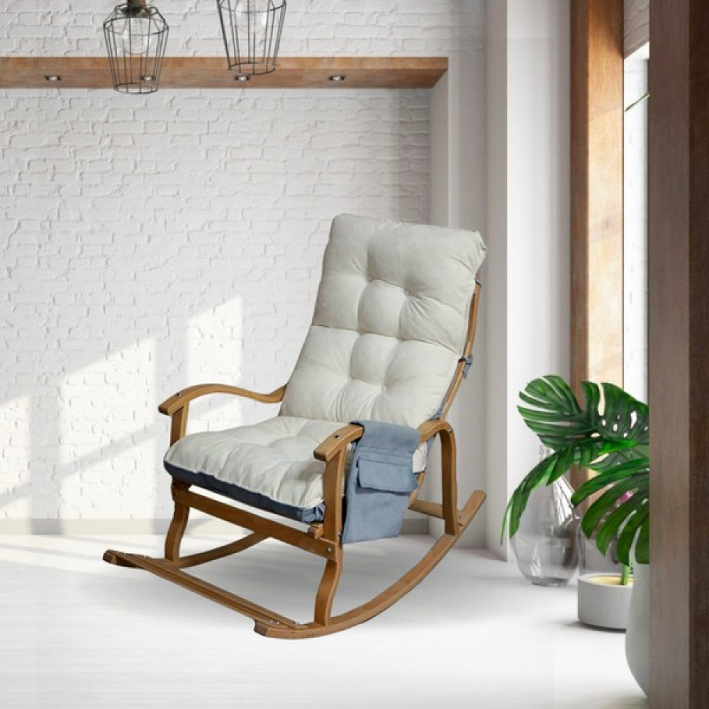Reyo Home Helena Tv, Kitap Okuma, Emzirme, Baba Koltuğu Sallanan Sandalye Gri/krem Çift Minder 28288 Tekli Koltuk & Berjer Fiyatı