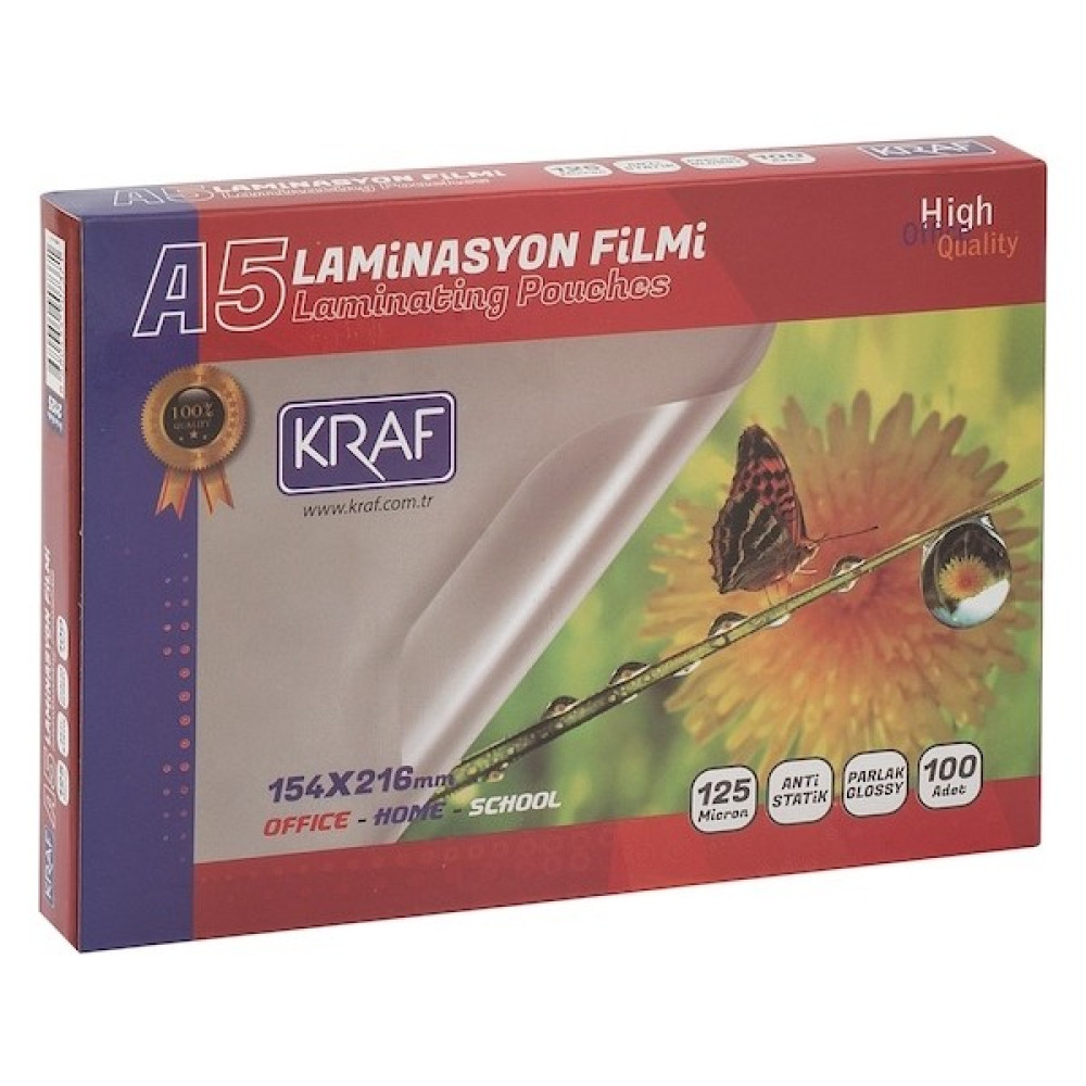 Reyonon Laminasyon Filmi Parlak A5 125 Micron 100`LÜ Oto Boyaları Fiyatı