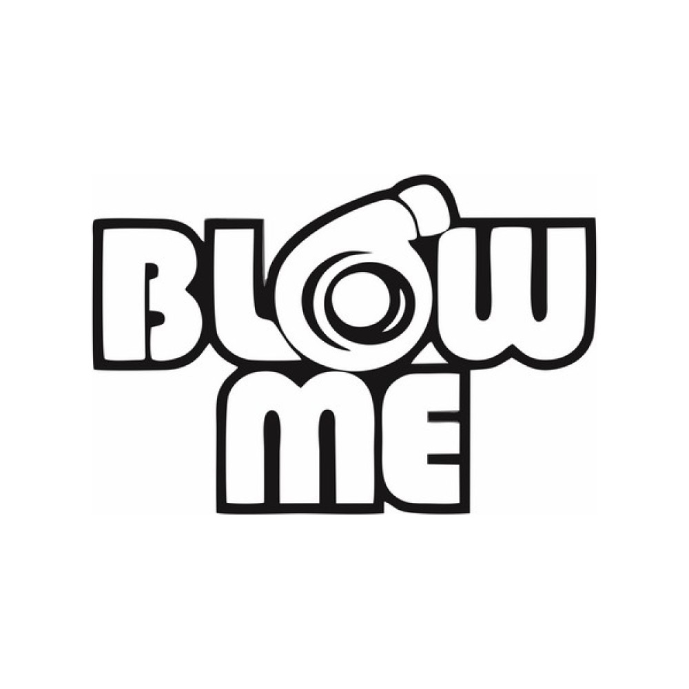 Reysa Tasarım Blow Me Araba Sticker Siyah 16X11 cm - 20x11 Oto Boyaları Fiyatı