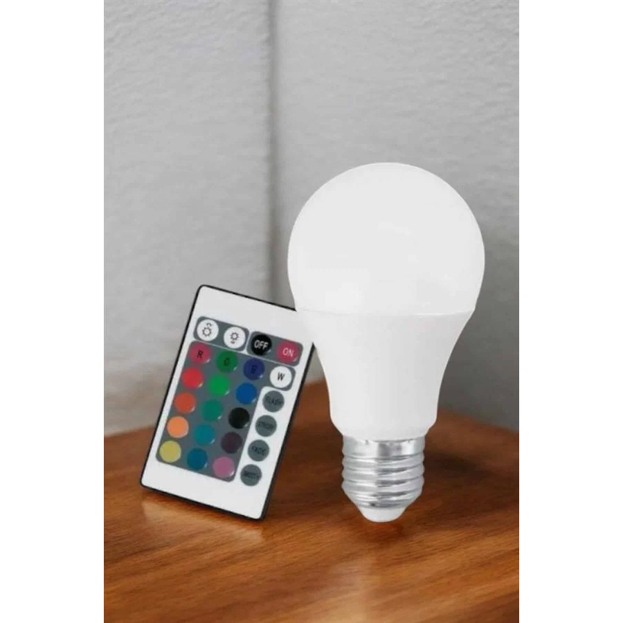Rgb LED Lamba LED Işık Ampul Renk Değiştirebilen 100 Watt Nemere - 1 - Renkli Diğer Fiyatı