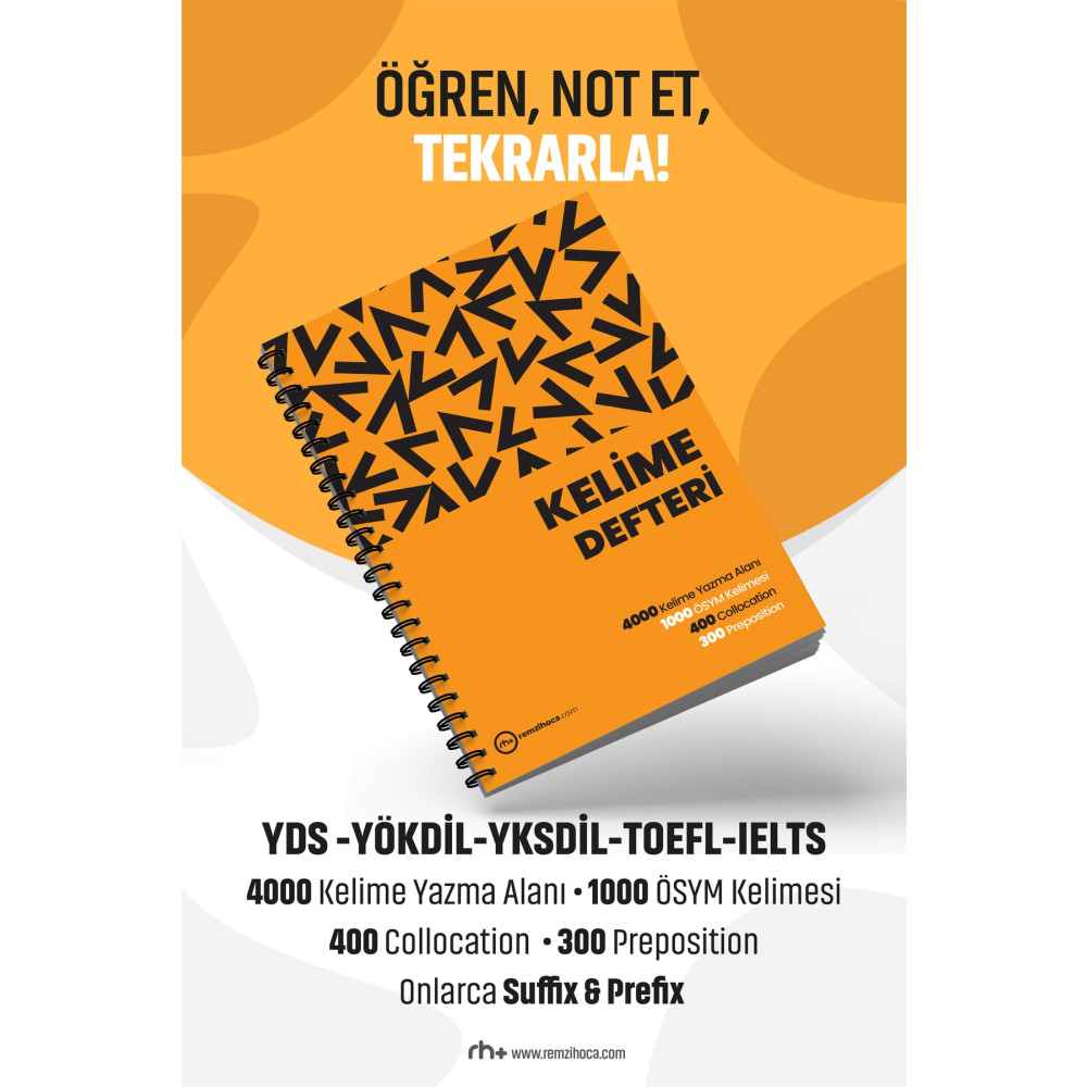 RH Pozitif Yayınları Ingilizce Kelime Defteri - Yds Kelime Defteri - Yökdil Kelime Defteri - Yksdil Kelime Defteri Defter Fiyatı