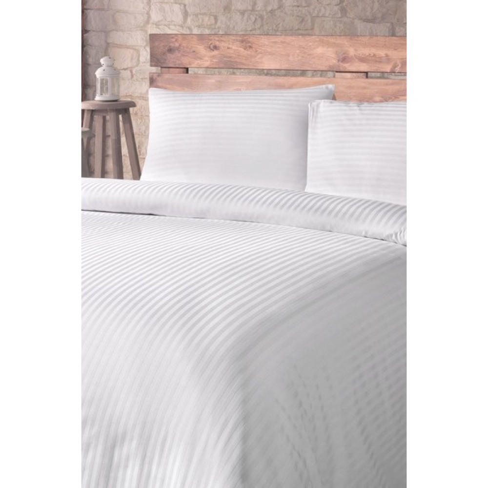 Rh Tekstil Pamuk Saten Battal Boy (King Size) Nevresim Takımı - Beyaz - 220 x 240 cm Nevresim Takımı Fiyatı