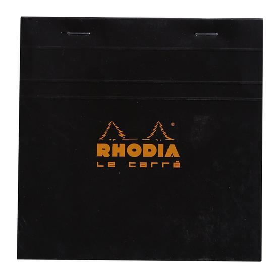 Rhodia Siyah 80 Yaprak Kareli Bloknot